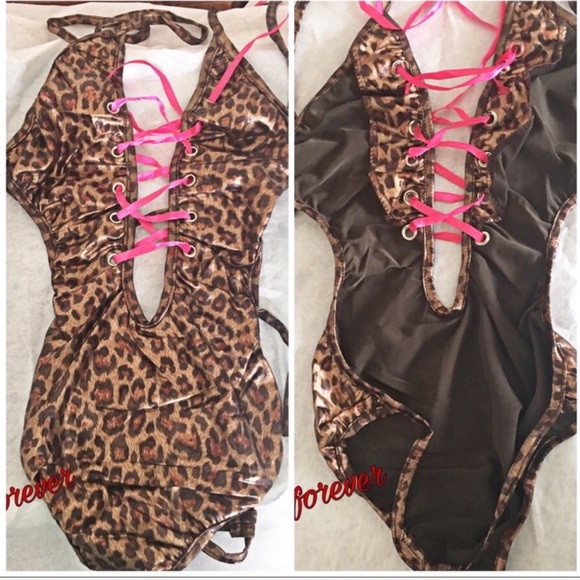 Leopard Lingerie Bodysuit - Picture 4 of 5